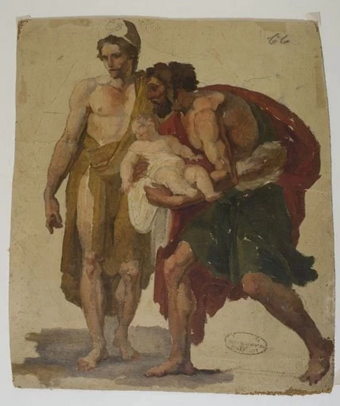Archelao consegna Paride alla madre Ecuba